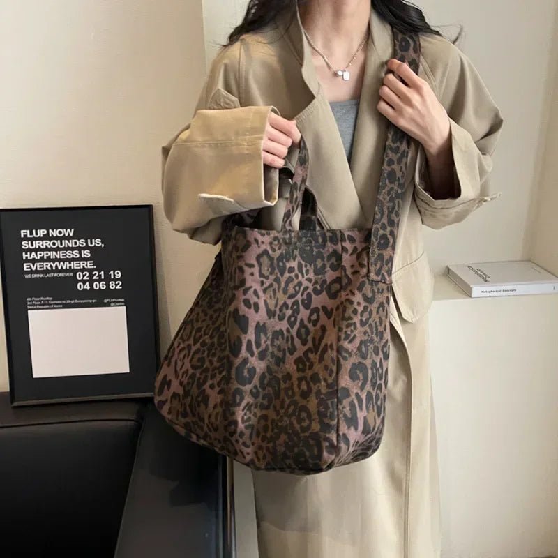 Leopard Design 2025 Korean Fashion Big Crossbody Bags for Women Travel Handbag Lady Shopper Shopping Shoulder Bag Bolsa Feminina - Ageless Woman Wellness