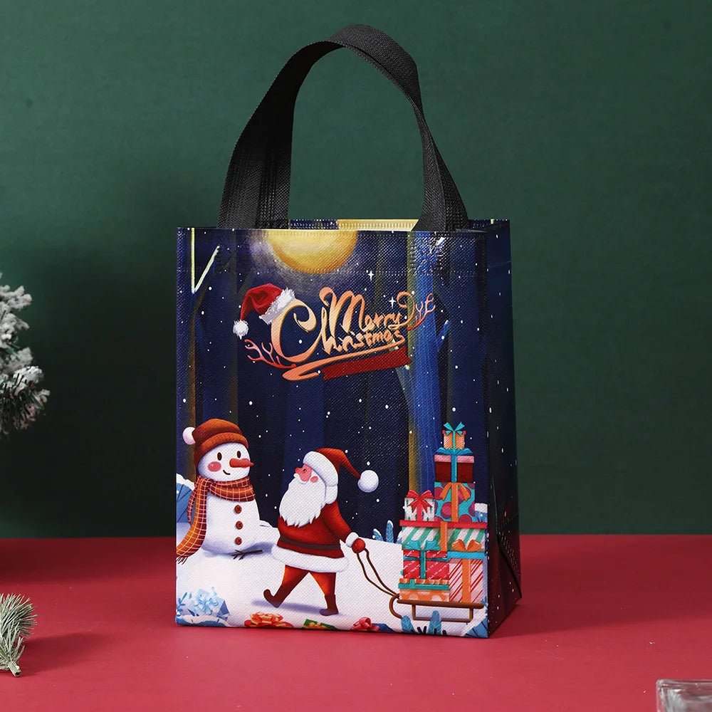 Christmas Non - woven Fabric Gift Bags Waterproof Eco - friendly Tote Handbags Party Supplies - Ageless Woman Wellness