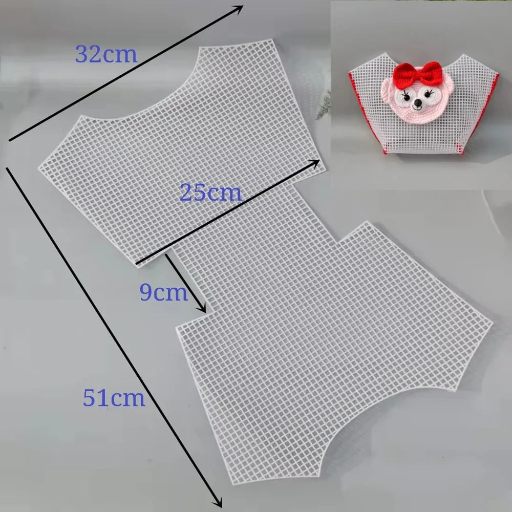 Horseshoe Bag Mesh Knitting Lining Weaving Plastic Mesh Sheet Accessories Velvet DIY Hok Trim Tools Easy Knit Helper Accesorios - Ageless Woman Wellness