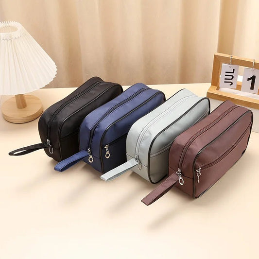 Men's Travel Toiletry Bag Nylon Zipper Organizer - Ageless Woman Wellness