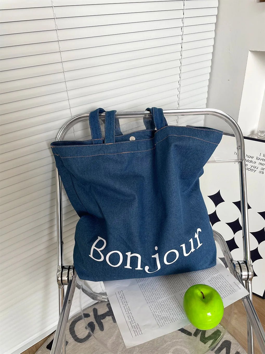 Denim Tote Crossbody Backpack - Ageless Woman Wellness