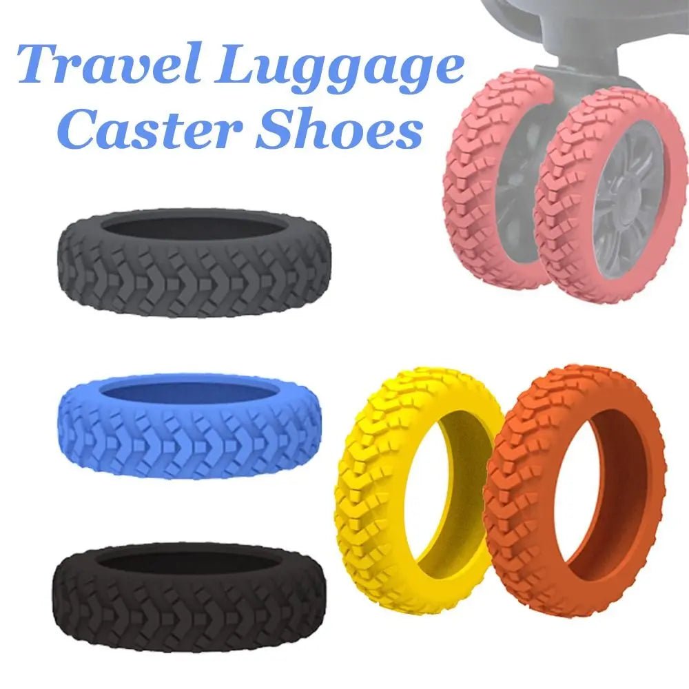 8PCS Travel Luggage Caster Shoes Silicone Suitcase Wheels Protection Cover with Silent Sound Reduce Noise Luggage Accessories - Ageless Woman Wellness