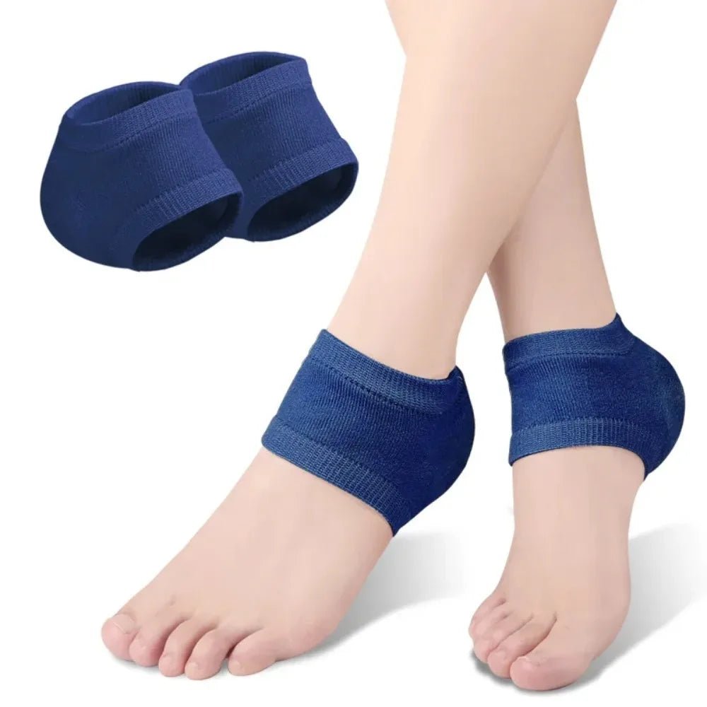 New Silicone Heel Protective Cover Anti - Crack Polyester Shoe Pads Pain Relief Skin Repair Silicone Heel Pads Unisex - Ageless Woman Wellness