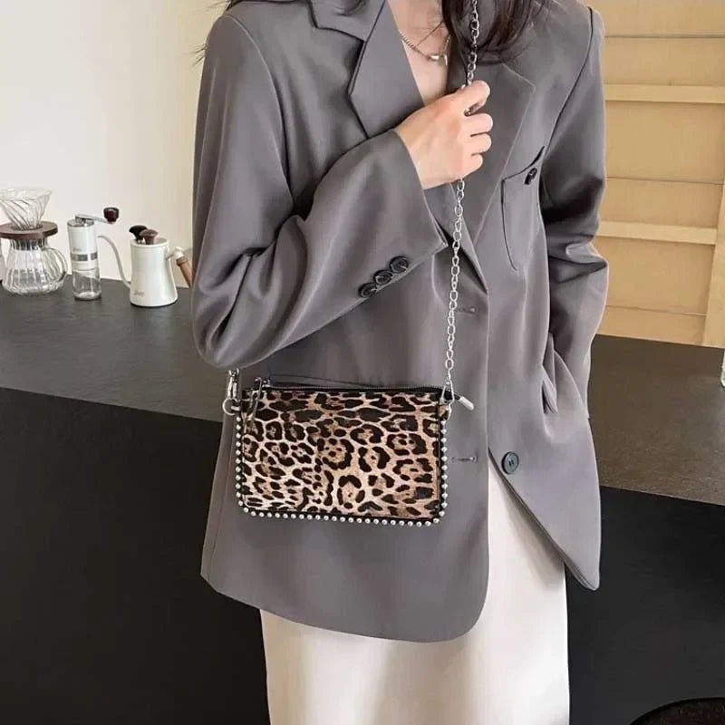 New Leopard Crossbody Bags For Women Fashion Chain Mobile Phone Purse Travel Vacation Shoulder Messenger Bag Sac A Main Female - Ageless Woman Wellness