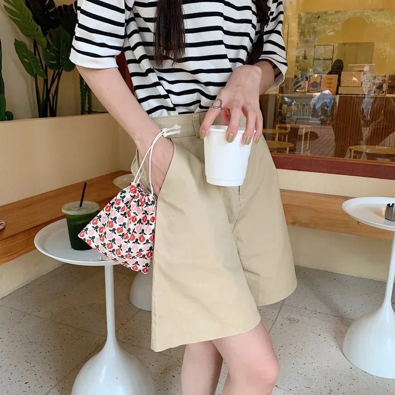 Floral Plaid Canvas Drawstring Bag Christmas Gift Candy Jewelry Cosmetics Coins Keys Organizer Packing Bags Storage Bag Pouch - Ageless Woman Wellness