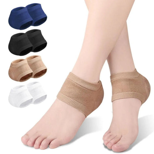 New Silicone Heel Protective Cover Anti - Crack Polyester Shoe Pads Pain Relief Skin Repair Silicone Heel Pads Unisex - Ageless Woman Wellness