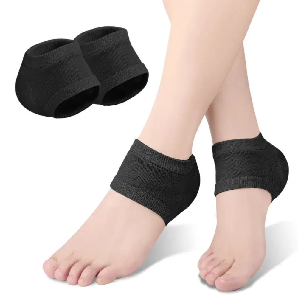 New Silicone Heel Protective Cover Anti - Crack Polyester Shoe Pads Pain Relief Skin Repair Silicone Heel Pads Unisex - Ageless Woman Wellness