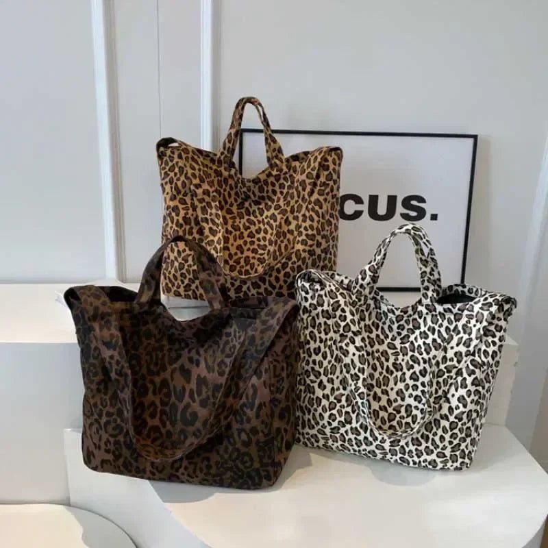 Leopard Design 2025 Korean Fashion Big Crossbody Bags for Women Travel Handbag Lady Shopper Shopping Shoulder Bag Bolsa Feminina - Ageless Woman Wellness