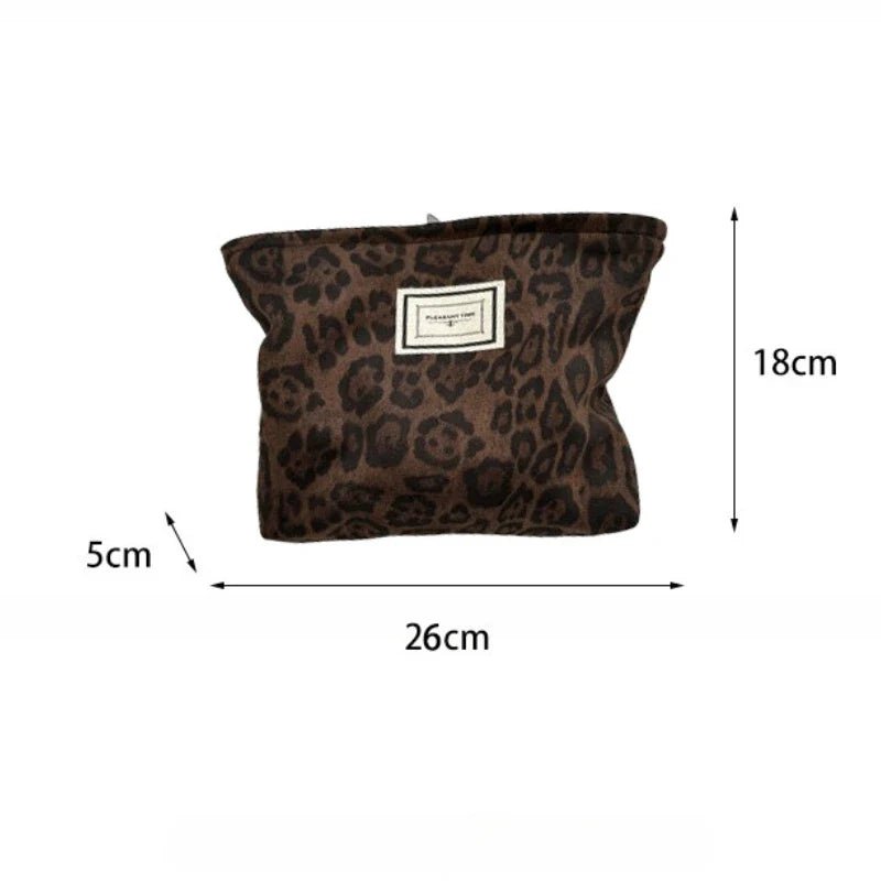 New Leopard Print Travel Cosmetic Lipstick Portable Storage Bag Women Makeup Handbags Cosmetic Organizer Pouch Clutch Hand Bags - Ageless Woman Wellness