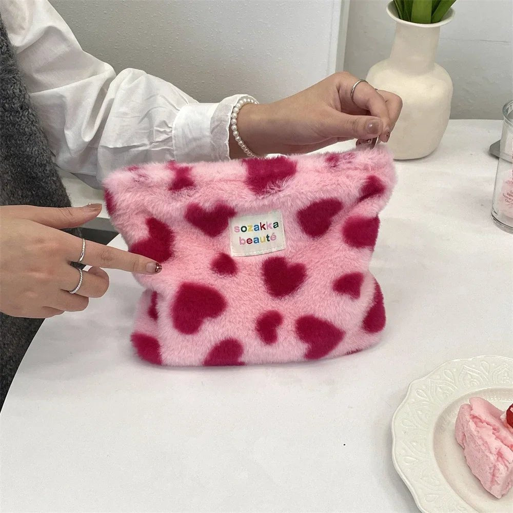 Leopard Print Large Makeup Bag Fashion Cute Toiletry Organizer Handbag for Women Girls Travel Cosmetic Organizer Beauty Case - Ageless Woman Wellness