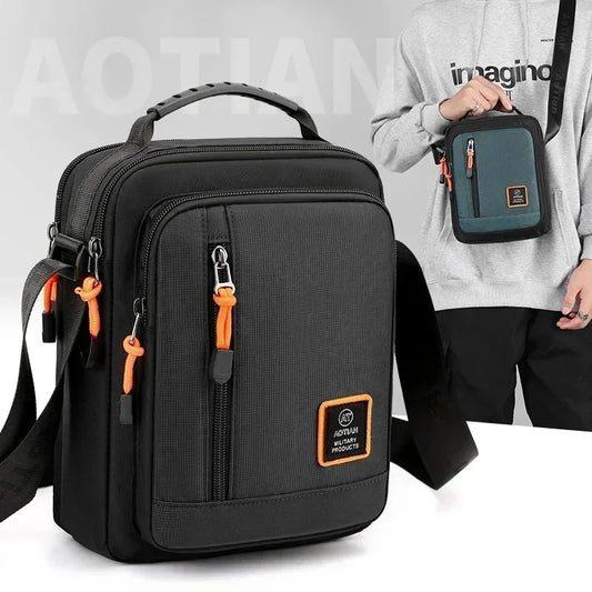 Men's Nylon Messenger Crossbody Bag - High Quality, Fashionable, Casual Shoulder Bag - Ageless Woman Wellness