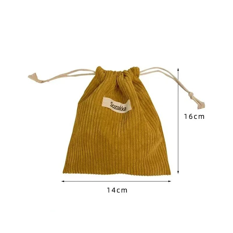 1pcs Solid Color Drawstring Cosmetic Bag Travel Cosmetic Lipstick Candy Organizer Pouch Christmas Gift Packaging Bag Storage Bag - Ageless Woman Wellness