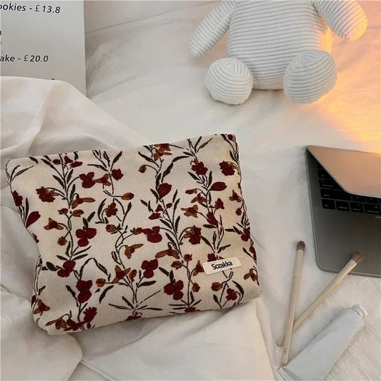Fashion Women Leopard Cosmetic Bag Zipper Makeup Bag Pouch Canvas Lady Make Up Bag Travel Organizer Washing Makeup Beauty Case - Ageless Woman Wellness