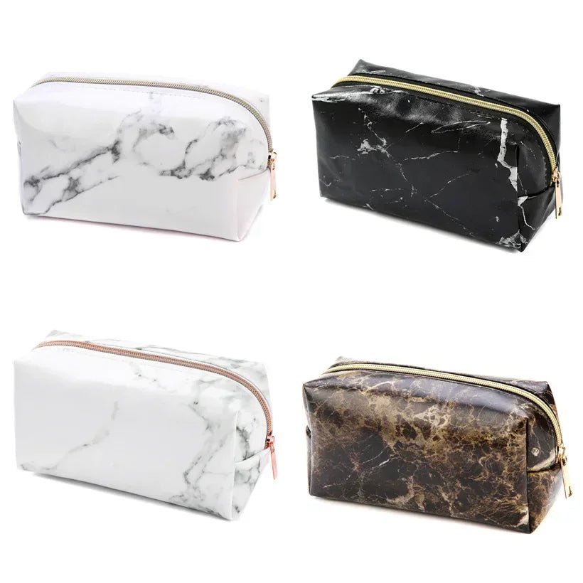 Women Leopard Print Cosmetic Bag Fashion Leather Makeup Bag Travel Cosmetic Organizer Bag Toiletry Make Up Tool Case - Ageless Woman Wellness