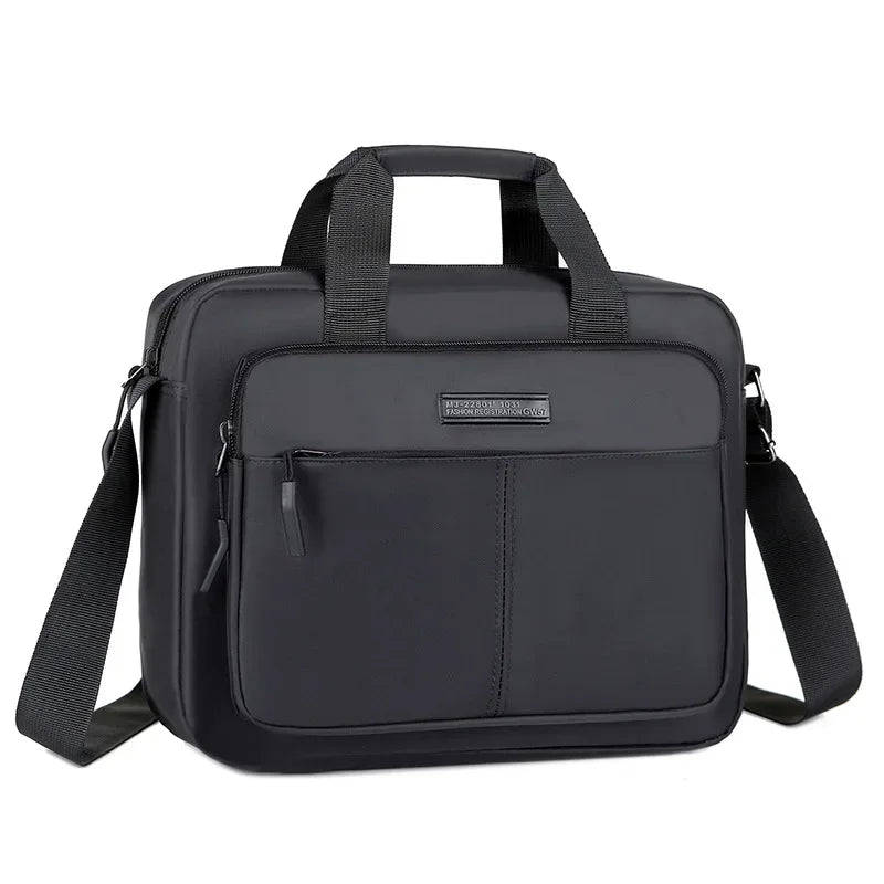 Men's Large - capacity Shoulder Messenger Bag Briefcase Handbag - Ageless Woman Wellness