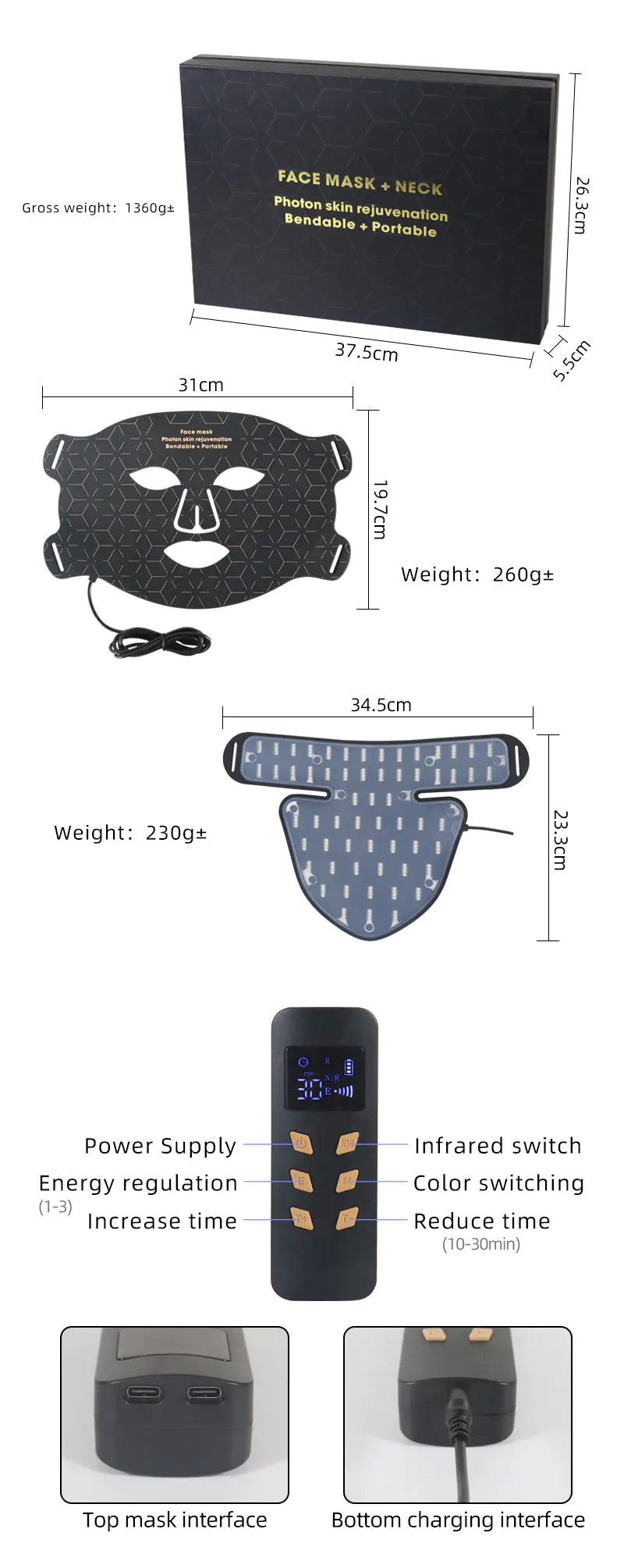 Neck Light Therapy Mask