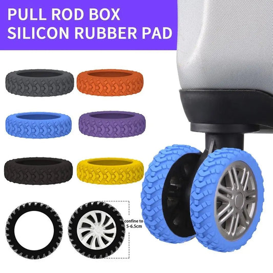 8PCS Travel Luggage Caster Shoes Silicone Suitcase Wheels Protection Cover with Silent Sound Reduce Noise Luggage Accessories - Ageless Woman Wellness