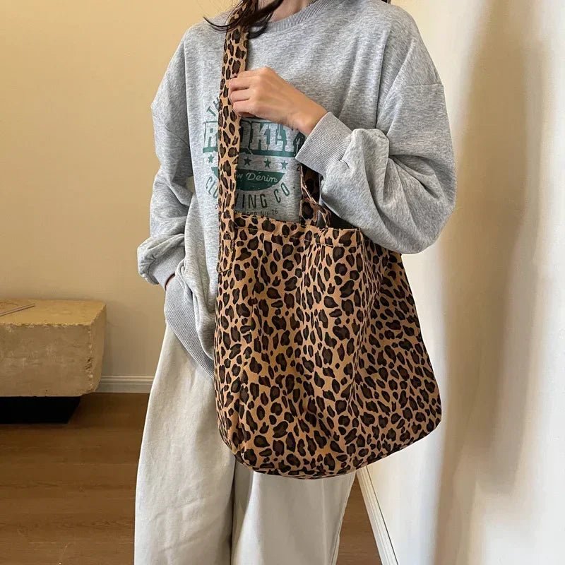 Leopard Design 2025 Korean Fashion Big Crossbody Bags for Women Travel Handbag Lady Shopper Shopping Shoulder Bag Bolsa Feminina - Ageless Woman Wellness