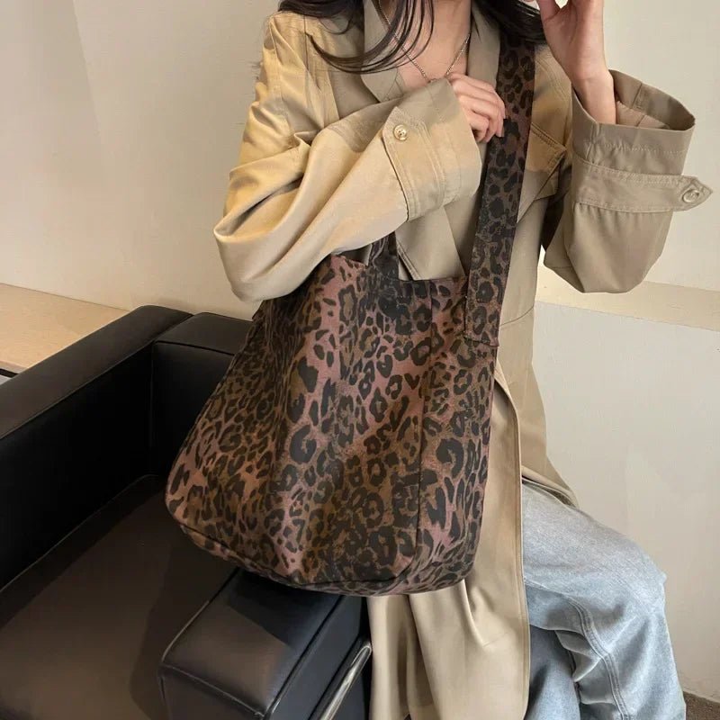 Leopard Design 2025 Korean Fashion Big Crossbody Bags for Women Travel Handbag Lady Shopper Shopping Shoulder Bag Bolsa Feminina - Ageless Woman Wellness