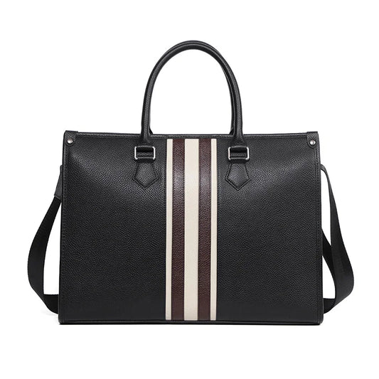 Men's PU Leather Crossbody Shoulder Bag Briefcase - Ageless Woman Wellness