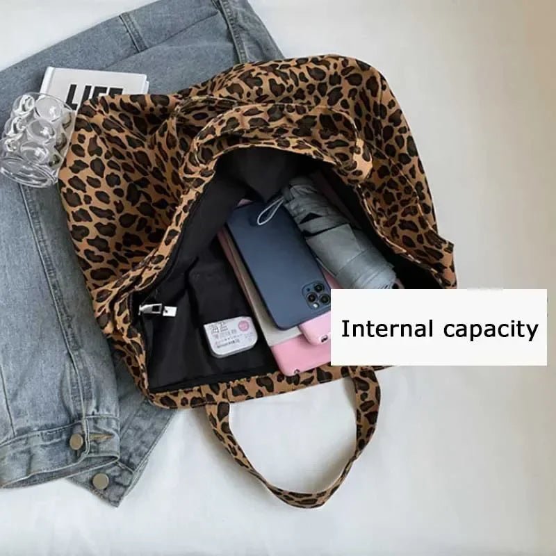 Leopard Design 2025 Korean Fashion Big Crossbody Bags for Women Travel Handbag Lady Shopper Shopping Shoulder Bag Bolsa Feminina - Ageless Woman Wellness