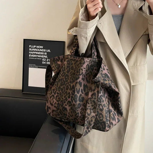 Leopard Design Women's Crossbody Travel Handbag Shopper Shoulder Bag - Ageless Woman Wellness