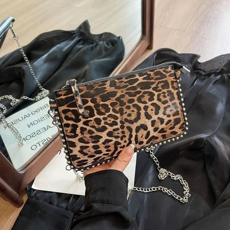 New Leopard Crossbody Bags For Women Fashion Chain Mobile Phone Purse Travel Vacation Shoulder Messenger Bag Sac A Main Female - Ageless Woman Wellness