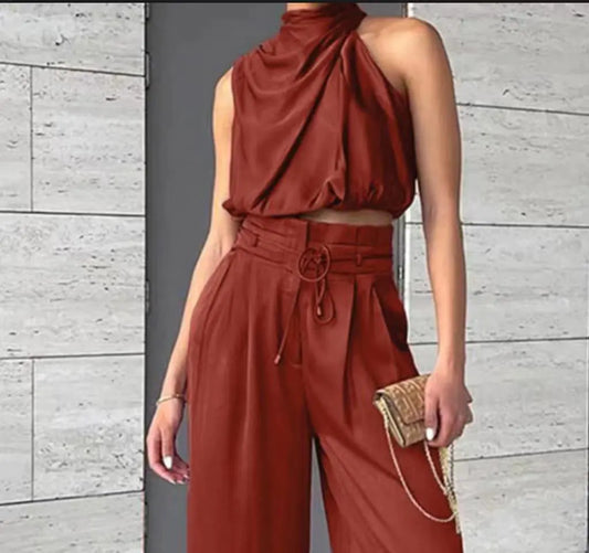 Women's 2-Piece Summer Casual Sleeveless Set