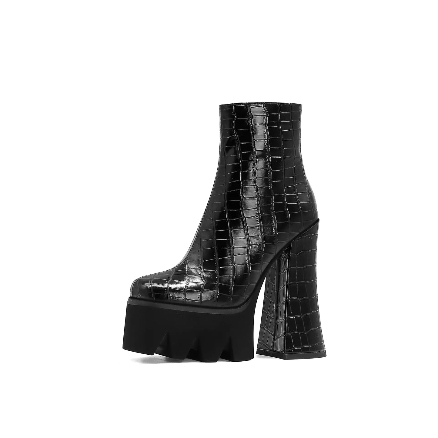 European High-Heeled Water Platform Women's Boots