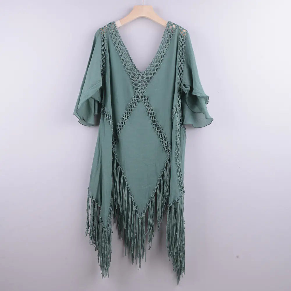 2021 Women's Crochet Sun Protection Beach Cover-Up