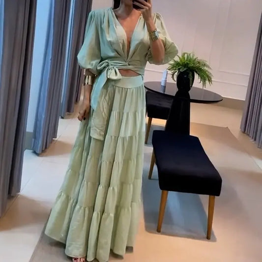 2023 Summer Lace Sheer French Style Dress