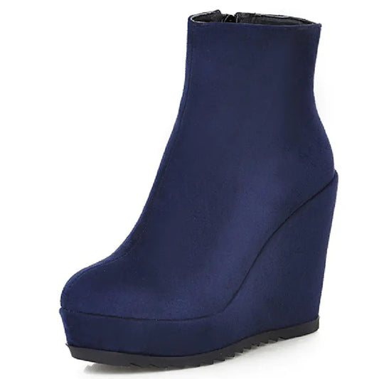 Autumn Winter Women's Wedge Platform Boots
