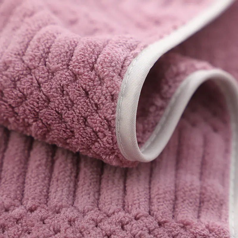 Coral Fleece Absorbent Towel Set