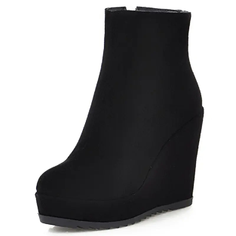 Autumn Winter Women's Wedge Platform Boots